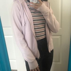 Light pink zip up